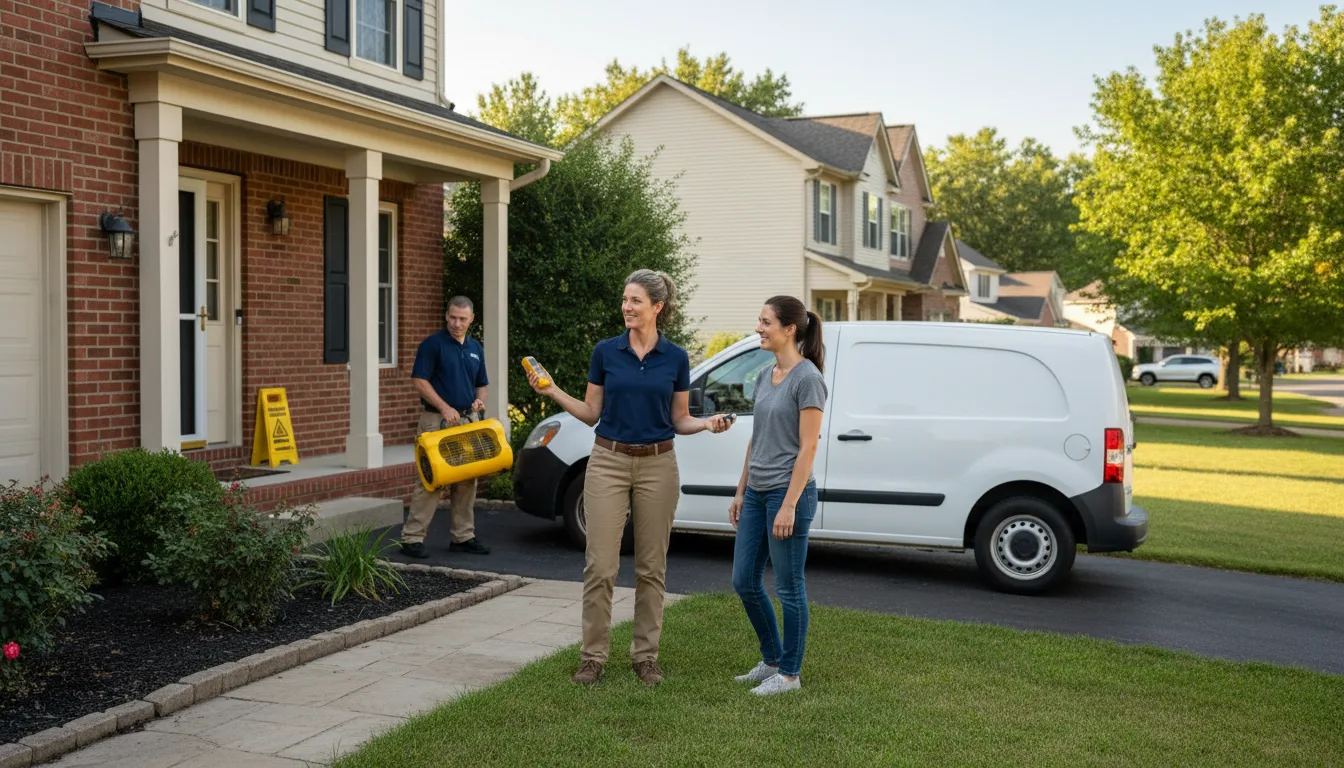 Residential water damage restoration in Ridgeland, WI